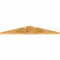 Ekena Millwork Portland Rough Sawn Timber Gable Bracket, Western Red Cedar, 48"W x 8"H x 2"D x 6"F, 4/12 Pitch GBW048X08X0206POR00RWR - alternate 3